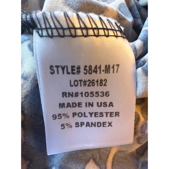 Slinky Brand Leopard Print Sleeveless Dress 2X Made In USA Polyester/Spandex - Picture 4 of 5